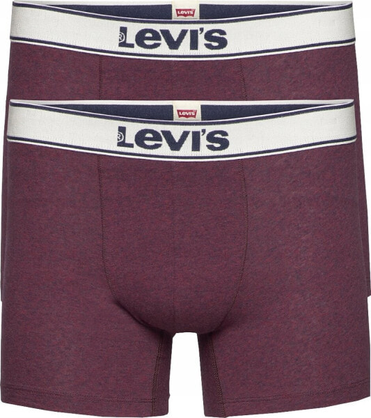 Levi`s Levi's Boxer 2 Pairs Briefs 37149-0401 Bordowe S