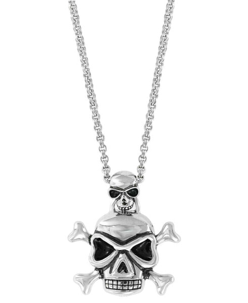 EFFY® Men's Skull & Crossbones 20" Pendant Necklace in Sterling Silver