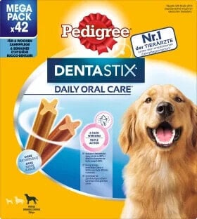 Kausnack Hund Zahnpflege DentaStix für große Hunde, Multipack (6x7 Stück), 1,62 kg