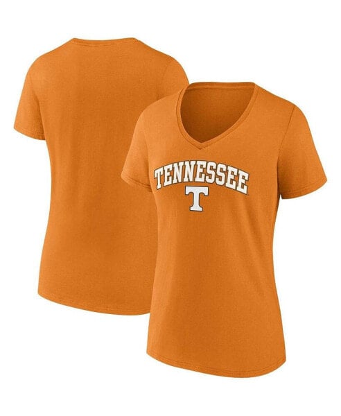 Women's Tennessee Orange Tennessee Volunteers Evergreen Campus V-Neck T-shirt