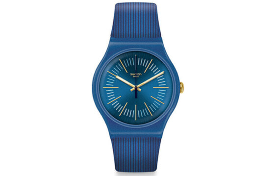 Часы Swatch Blue Stripe Waterproof SUON143
