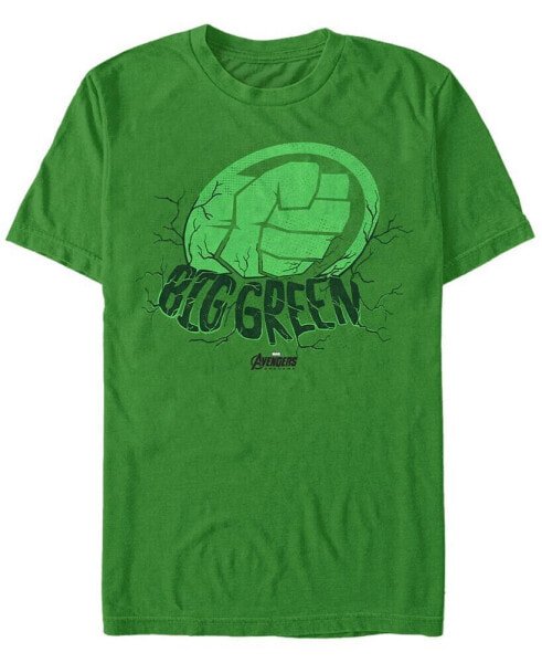 Marvel Men's Hulk Big Green Punch, Short Sleeve T-shirt