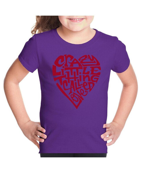 Big Girl's Word Art T-shirt - Crazy Little Thing Called Love