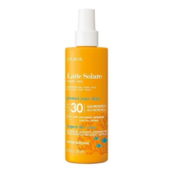 Spray milk for tanning Latte Solar e SPF 30 (Sunscreen Milk) 200 ml