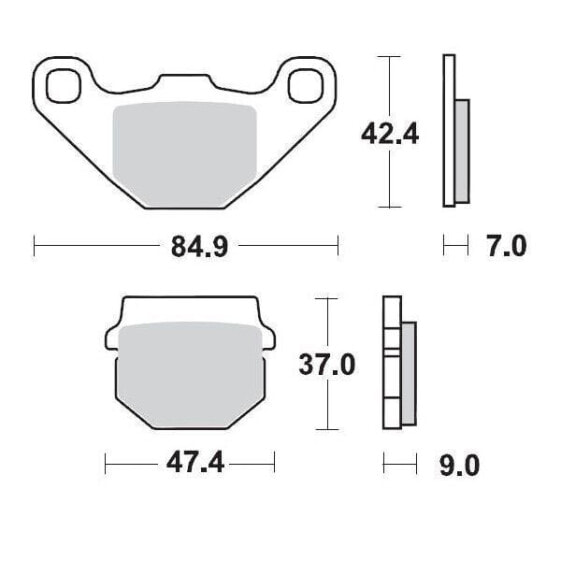 MOTO-MASTER Aprilia/Fantic/Kawasaki/Rieju 409904 Brake Pads