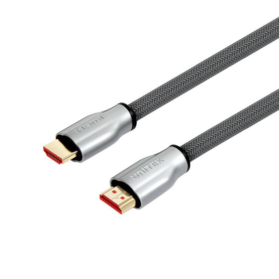 HDMI кабель Unitek International UNITEK Y-C142RGY - 10 м - HDMI Type A (Standard) - HDMI Type A (Standard) - 3D - Серебро - Цинк