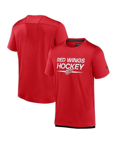 Men's Red Detroit Red Wings Authentic Pro Tech T-shirt