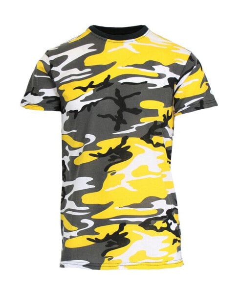 Men's Camo Printed Short Sleeve Crew Neck T-shirt