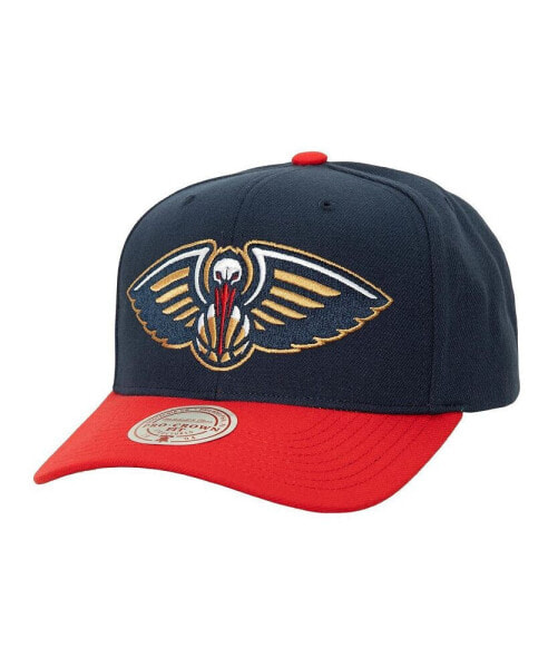 Men's Navy, Red New Orleans Pelicans Soul XL Logo Pro Crown Snapback Hat