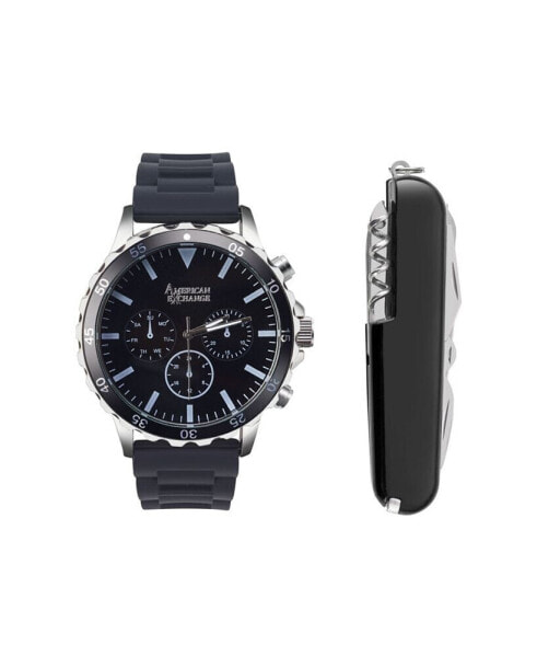 Наручные часы GUESS Phoenix Black Silicone Strap Watch 43mm.
