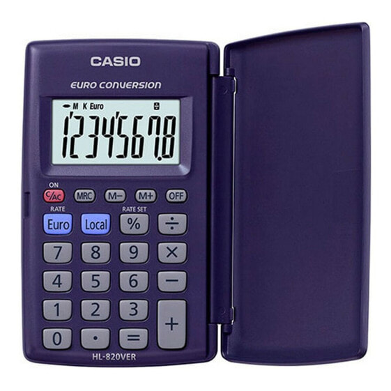 Калькулятор карманный CASIO HL-820-VER Синий Чёрный Pocket