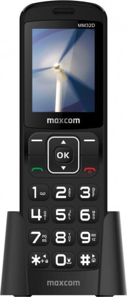 Telefon stacjonarny Maxcom MM 32D Comfort Czarny