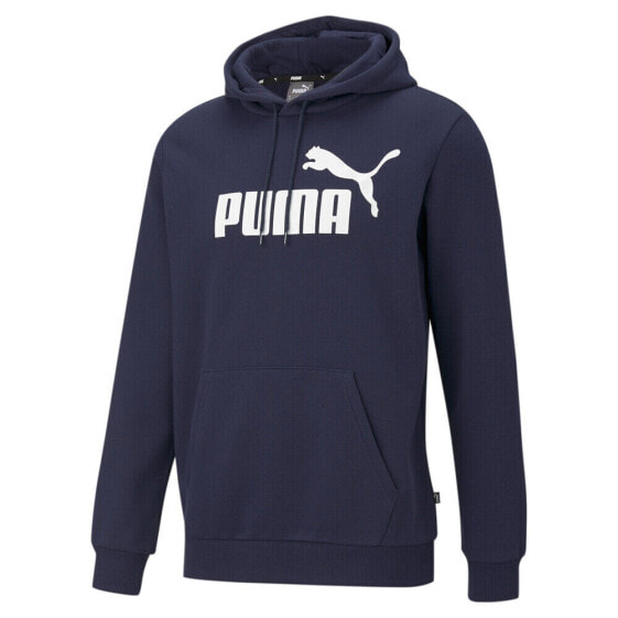 Puma Essentials Logo Pullover Hoodie Mens Blue Casual Outerwear 84681206