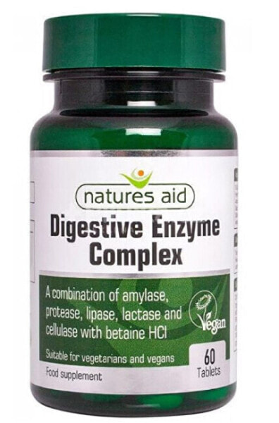 Digestive enzymes Complex with betaine HCl 100 mg 60 tablets