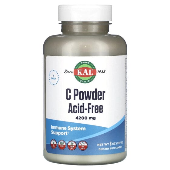 C Powder, Acid-Free, 4,200 mg, 8 oz (227 g)