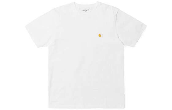 Carhartt WIP S/S Chase T-Shirt logo刺绣短袖T恤 男女同款 白色 送礼推荐 / Футболка Carhartt WIP SS Chase T-Shirt GZ8568