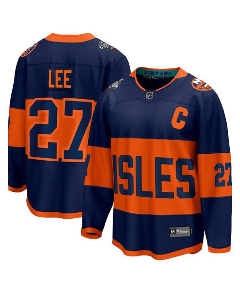 Men's Anders Lee Navy New York Islanders 2024 NHL Stadium Series Breakaway Player Jersey