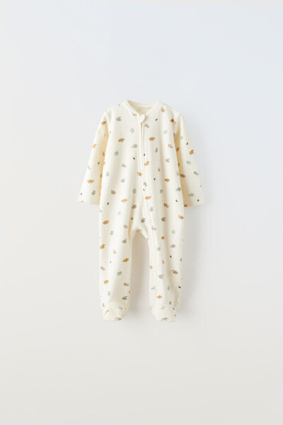 0-24 months/ velour sleepsuit with sheep