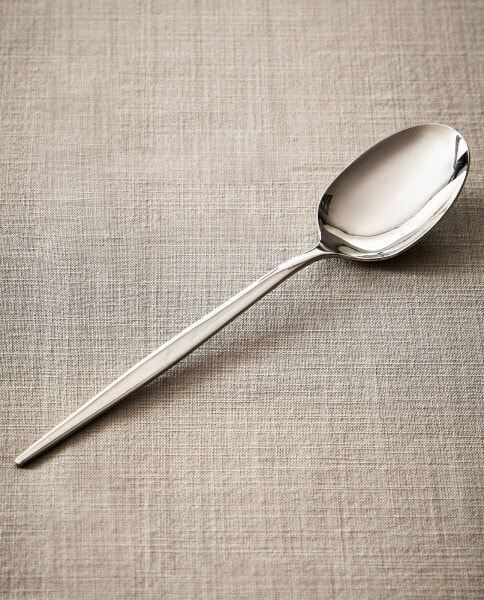 Serving spoon with extra-fine handle