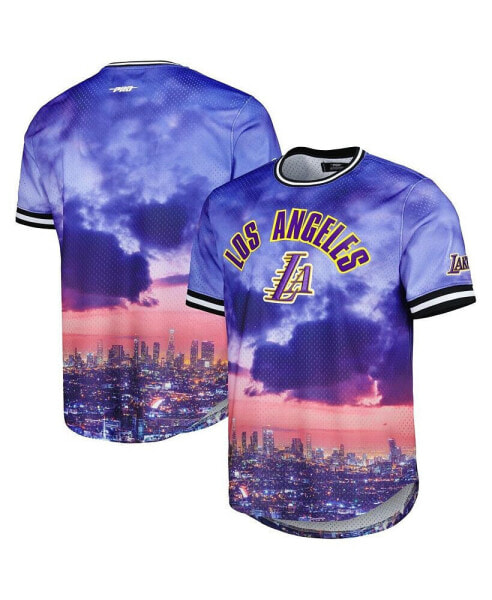 Men's Los Angeles Lakers Cityscape Stacked Logo T-shirt