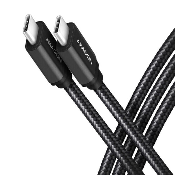 AXAGON BUCM3-CM20AB Kabel USB-C 3.2 Gen 1 auf USB-C 3.2 Gen 1, schwarz - 2m