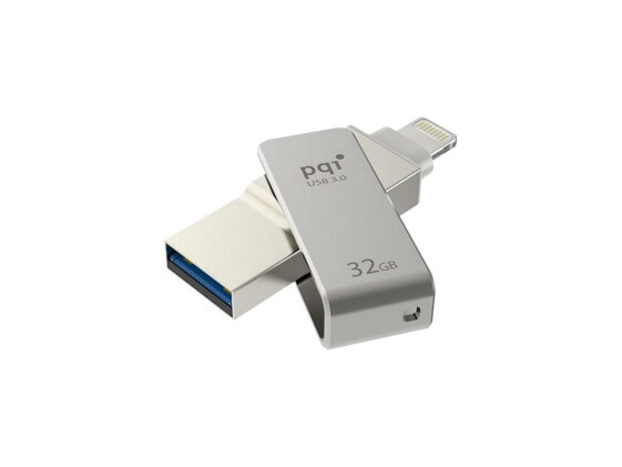 PQI iConnect Mini [Apple MFi] 32GB Mobile Flash Drive w/ Lightning Connector for