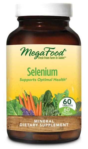 MegaFood Selenium Пищевая добавка Селен   60 таблеток