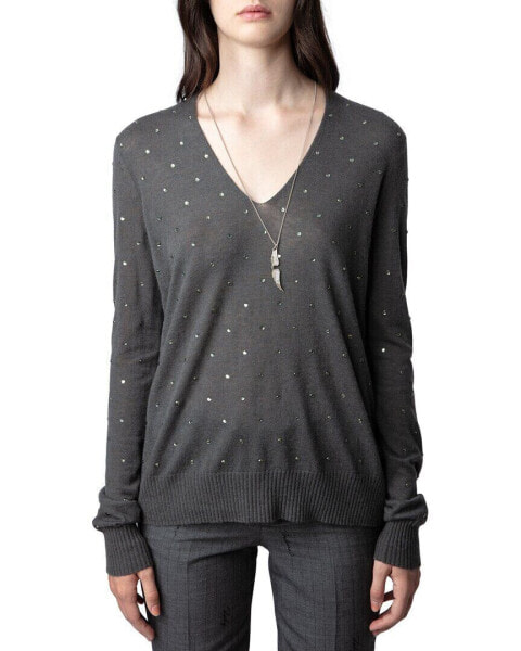 Zadig & Voltaire Elya Strass Cashmere Sweater Women's