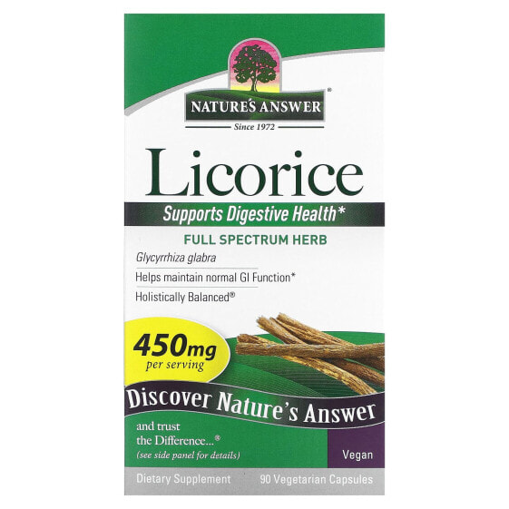 Licorice, 450 mg, 90 Vegetarian Capsules