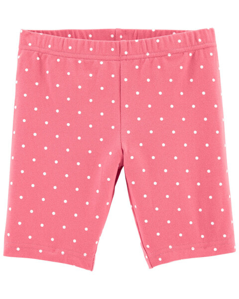 Kid Polka Dot Bike Shorts 7