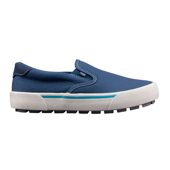 Lugz Delta WDELTC-4016 Womens Blue Canvas Slip On Lifestyle Sneakers Shoes 6.5
