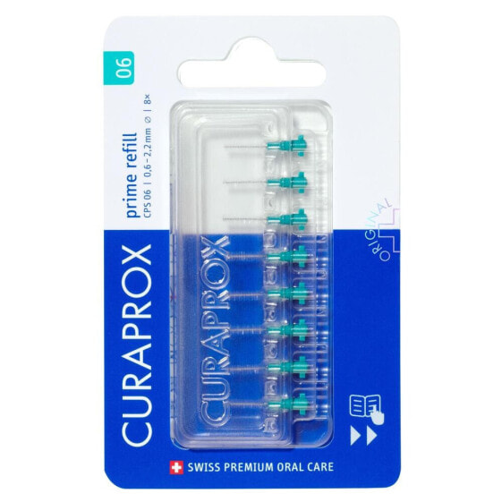 Curaprox CPS 06 Prime Refill 0,6 - 2,2 mm 8 St. zwischenraumzahnbürste unisex Ersatz-Interdentalbürsten 8 St.