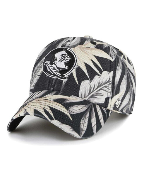 Men's Black Florida State Seminoles Tropicalia Clean Up Adjustable Hat