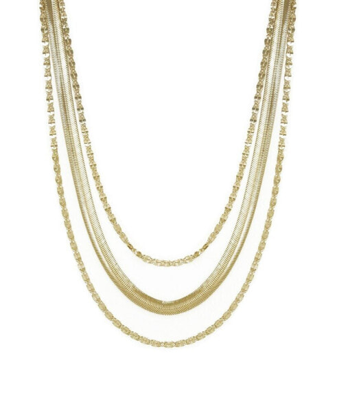 ETTIKA supreme Mixed Chain Gold Layered Necklace
