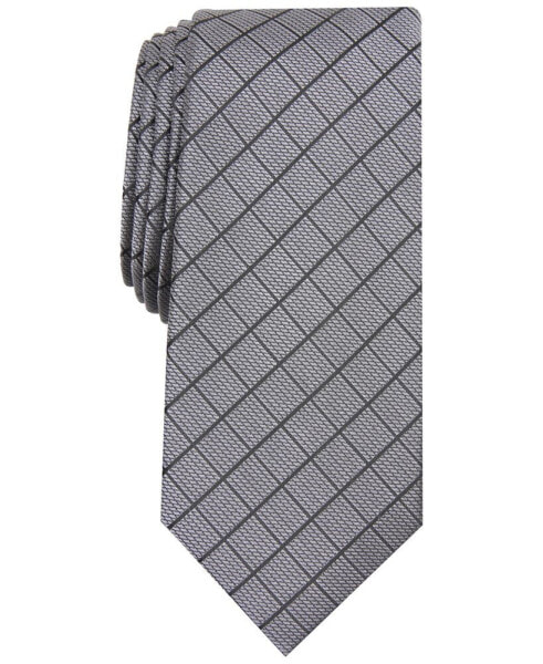 Men's Slim Grid Tie, Created for Macy's