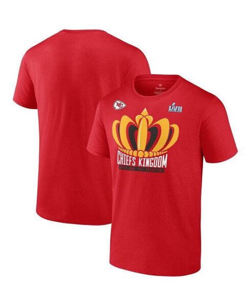 Men's Red Kansas City Chiefs Super Bowl LVII Champions Big and Tall Hometown Last Standing T-shirt