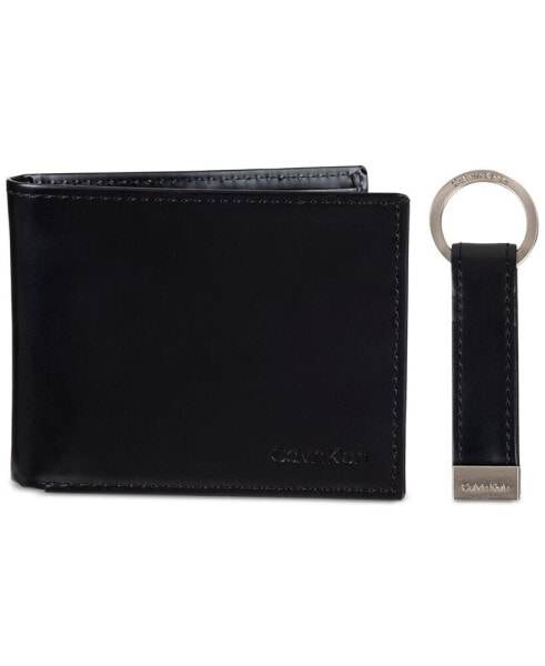 Men's RFID Slimfold Wallet & Key Fob Set