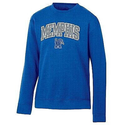 NCAA Memphis Tigers Men's Heathered Crew Neck Fleece Sweatshirt - XL
