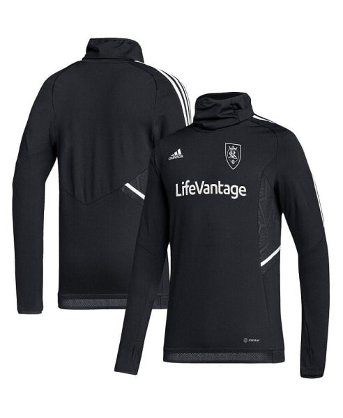 Men's Black Real Salt Lake COLD.RDY Raglan Warmup Pullover Jacket