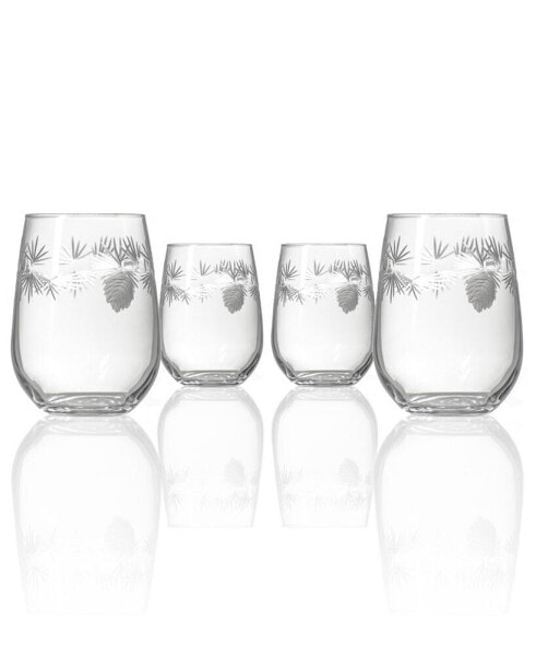 Icy Pine Stemless 17Oz - Set Of 4 Glasses