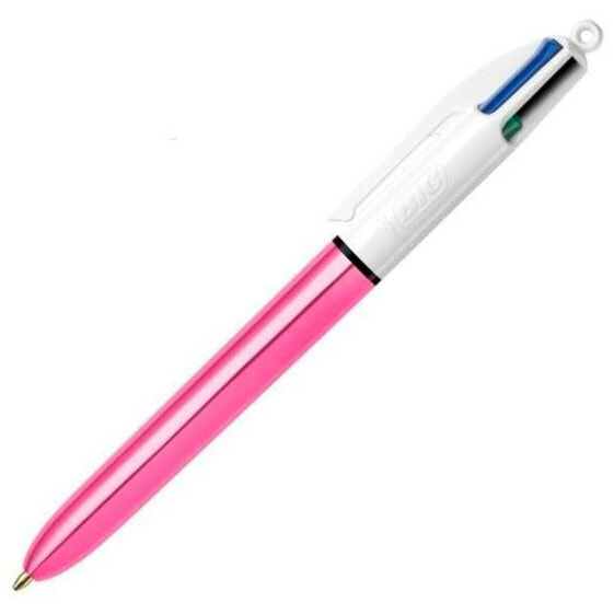 Ручка Bic Shine Silver Белый Розовый (12 Предметы)