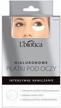 Lbiotica Hialuronowe płatki pod oczy Intensywne nawilżenie 3x2 szt.