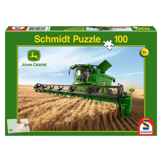 Пазл с трактором John Deere Schmidt S690Puzzle 100 элементов