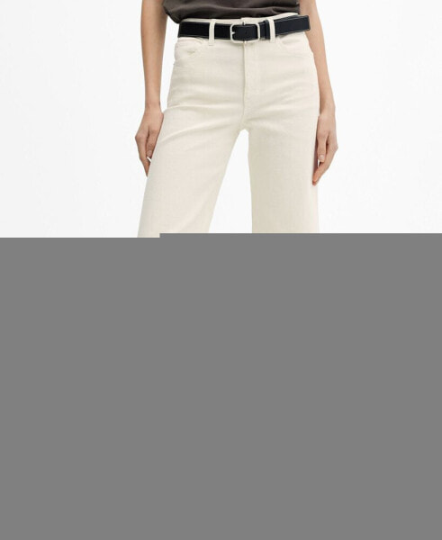 Women's Mid Waist Culotte Jeans