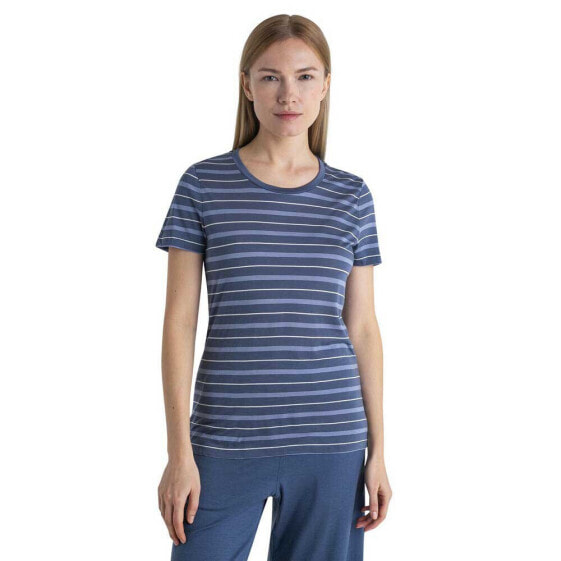 ICEBREAKER Wave Stripe short sleeve T-shirt