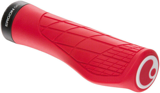 Ergon GA3 Grips - Risky Red, Lock-On, Large