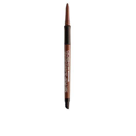 Gosh The Ultimate  Eyeliner With Twist No. 03-brownie Стойкий и мягкий карандаш с аппликатором для растушевки