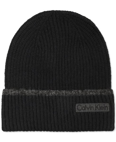 Шапка мужская с логотипом Calvin Klein Rib Hat