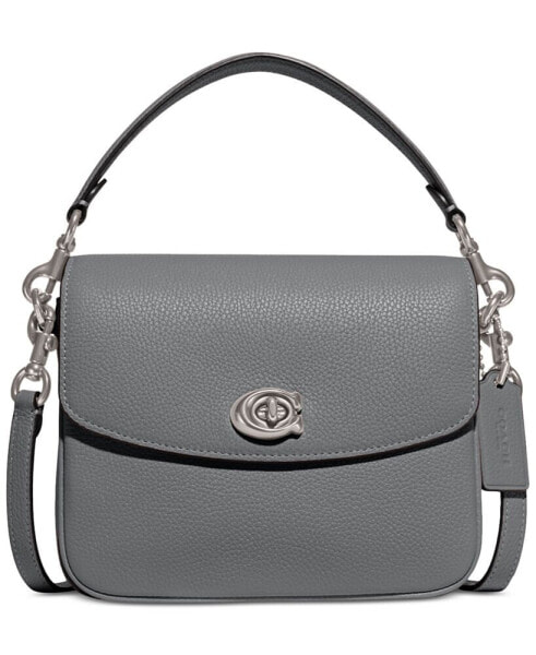 Polished Pebbled Leather Cassie Crossbody 19