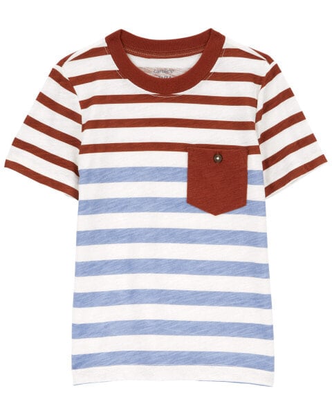 Футболка для малышей Carterʻs Toddler Striped Pocket Tee